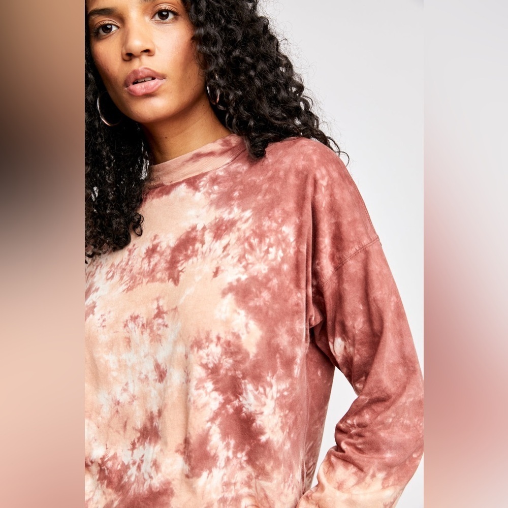 Free People x WE THE FREE Be Free Tie Dye Tee size Large - Picture 12 of 13